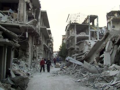 Una imagen de Homs (Siria).