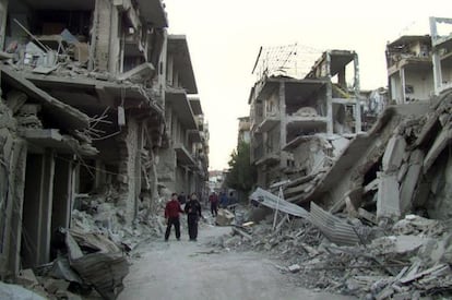 Una imagen de Homs (Siria).