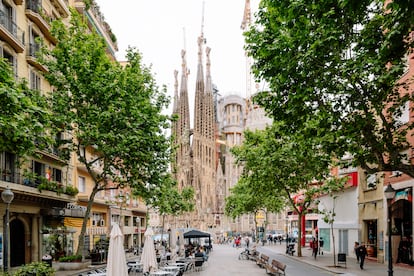 Basílica de la Sagrada Familia, proyectada por Antoni Gaudí, en Barcelona.