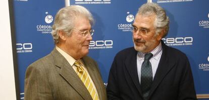 Luis Carreto (CECO), a la izquierda, e Ignacio Fernández de Mesa (Cámara de Comercio de Córdoba).