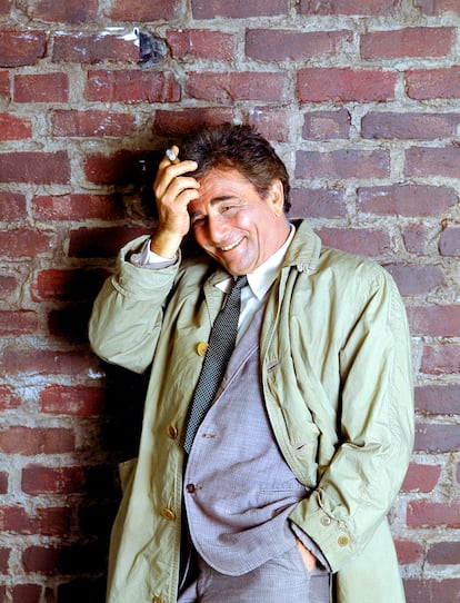 Peter Falk as Lieutenant Colombo in 1990.