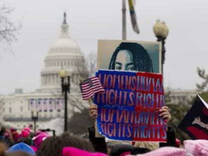 Marcha das Mulheres atrai manifestantes de todo o país e do exterior à capital norte-americana