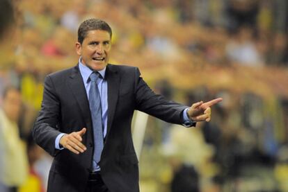 Garrido, durante el partido ante el Bayern de Múnich.