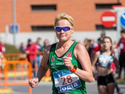 Julia Takacs Julia Takacs, en el Campeonato de España de 50km, en marzo.