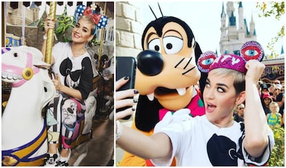 El pasado mes de diciembre, Katy Perry fue una de las visitantes a Disneyland. Aunque la jornada de la cantante en el parque temático tenía otro propósito: animar a sus seguidores en las redes sociales a hacerse una foto con las orejas de Mickey con un fin benéfico. Por cada foto, el parque iba a destinar cinco dólares a una ONG.