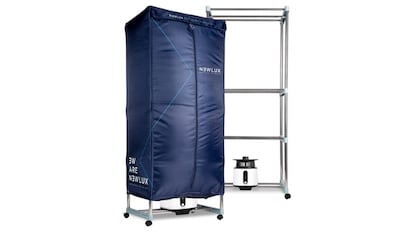 Secadora de ropa eléctrica estilo armario de NEWLUX, con una capacidad de 15 kg.