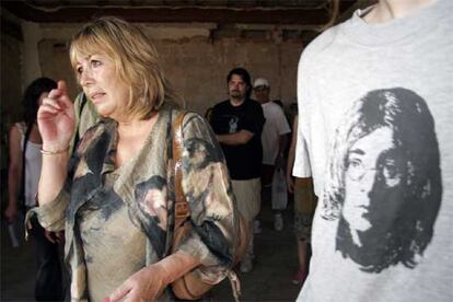 Cynthia Lennon, primera mujer de John Lennon, durante su visita a Almería la semana pasada.