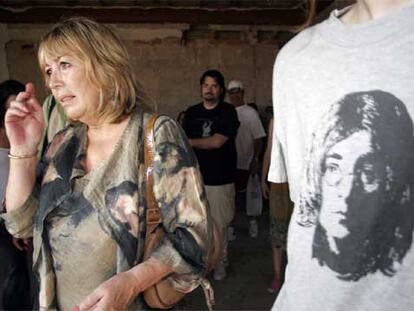 Cynthia Lennon, primera mujer de John Lennon, durante su visita a Almería la semana pasada.
