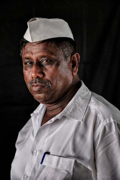 Vithal Roundhal, 53, is from Rachguru Nagar (Pune) and has been working as a 'dabbawala' for 25 years.