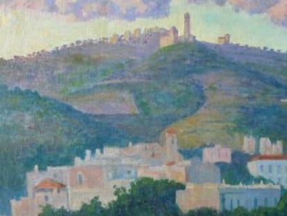 El monte Tibidabo en 1912 a ojos del impresionista Darío de Regoyo.