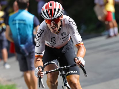 Ion Izagirre durante la 12ª etapa del Tour de Francia, este jueves.