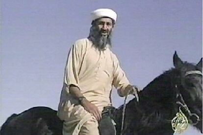 El jefe de Al Qaeda, Osama Bin Laden, en 1998 en Afganistán.