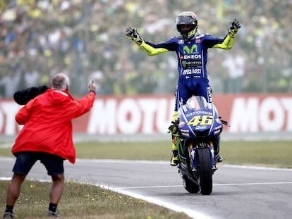 Rossi se impone en el gran premio de Holanda.