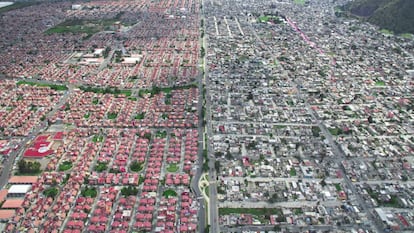 Barrio de Iztapalapa en la ciudad de México