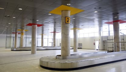 The baggage hall at Castellón airport, which has yet to receive any flights since it was inaugurated in 2011.