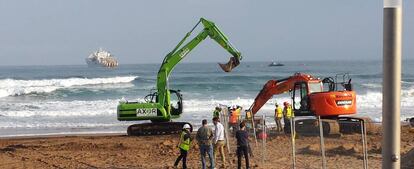 Imagen de los trabajos del cable Marea.