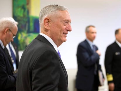 Mattis, la semana pasada en Bruselas