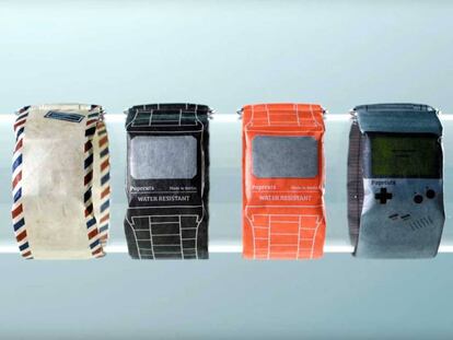 Papr Watch, un reloj digital ligero y resistente que parece hecho de papel