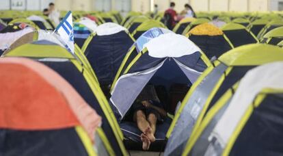 Acampada de la Campus Party Brazil.