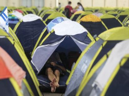 Acampada de la Campus Party Brazil.