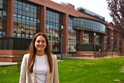 Vanesa Guerrero en la Universidad Carlos III de Madrid.