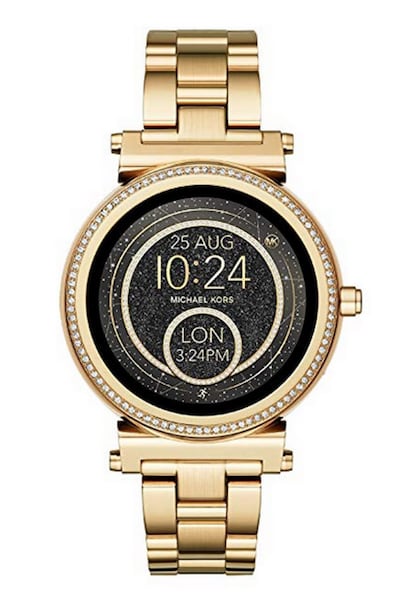 Este reloj elegante para mujer cuenta con correa de acero inoxidable y un diseño prácticamente perfecto, aunando lo analógico y digital. Es compatible tanto con iOS como con Android y permite, sin dejar de mostrar sutileza en la muñeca, acceder a los datos de nuestros teléfonos de forma efectiva. 