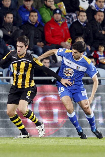 Javier Arizmendi, durante el partido ante el Portugalete.