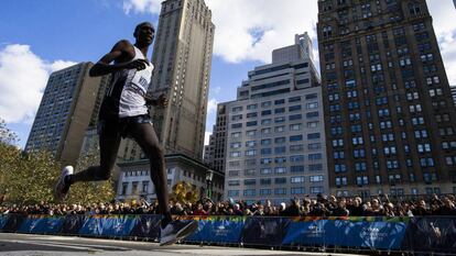 Leonard Korir, por las calles de Nueva York.