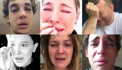 famosos llorando instagram redes