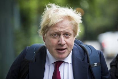 El l&iacute;der de la campa&ntilde;a del Brexit, Boris Johnson, este viernes.