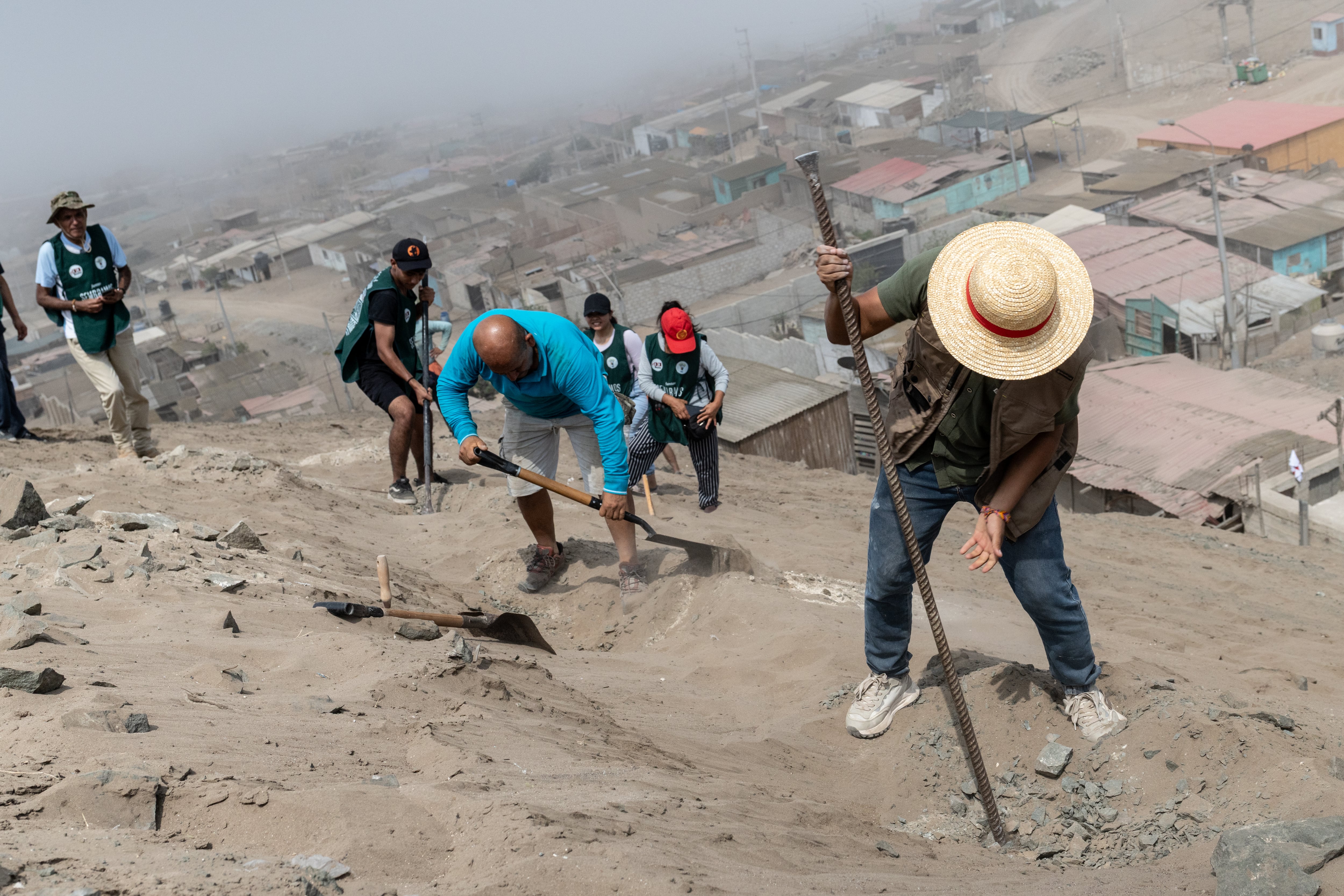 El chico de las plantas y la comunidad que arboriza sobre arena en Perú