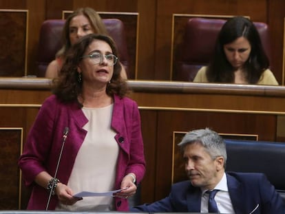 María Jesús Montero en el Congreso de los Diputados.