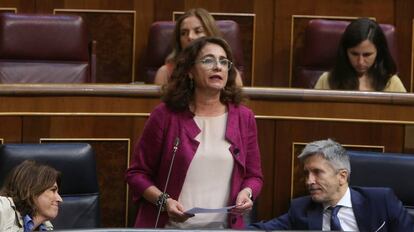 María Jesús Montero en el Congreso de los Diputados.