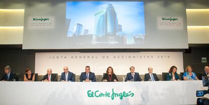 Imagen de la junta de accionistas de El Corte Inglés de 2019.