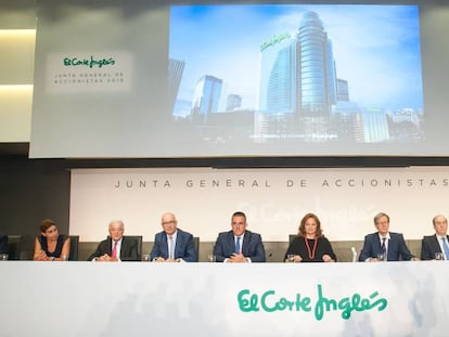 Imagen de la junta de accionistas de El Corte Inglés de 2019.