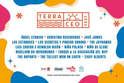 Estos son los artistas confirmados en el Festival TerraCeo, que se celebrará durante los meses de verano en Vigo.