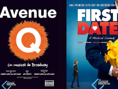 Carteles oficiales de los musicales 'Avenue Q' y 'First Date'