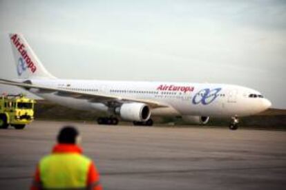 La aerolínea Air Europa recibió hoy en Bruselas el premio "Empresa del Año" que otorga la Cámara de Comercio de España en Bélgica y Luxembugo. EFE/Archivo