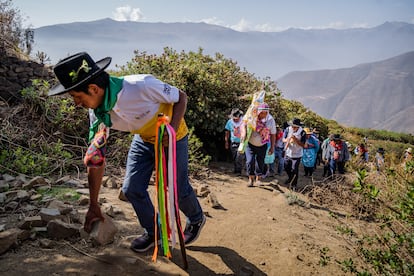 Habitantes de San Pedro de Casta durante la última celebración de La Champería, en octubre de 2024.
