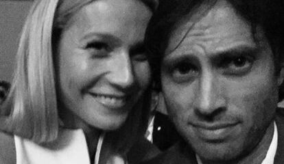 Gwyneth Paltrow y Brad Falchuk en la premier de &#039;Scream Queens&#039;. 