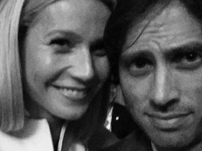 Gwyneth Paltrow y Brad Falchuk en la premier de &#039;Scream Queens&#039;. 