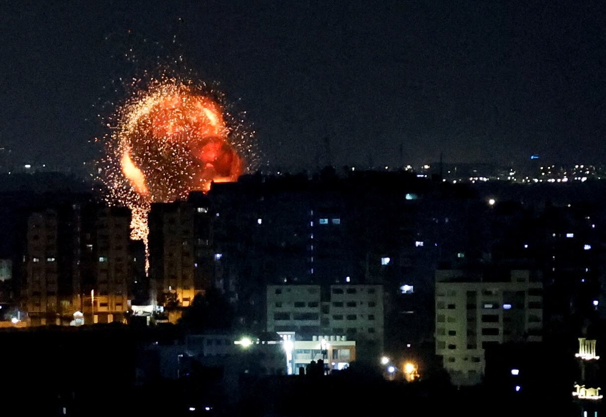 Bombardeo israelí en Gaza, el martes.