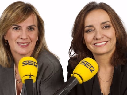 Las presentadoras de 'Hoy por Hoy' Gemma Nierga (izq.) y Pepa Bueno (der.).