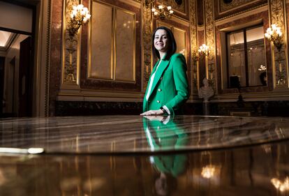  Inés Arrimadas en el Salón de los Pasos Perdidos del Congreso de los Diputados.