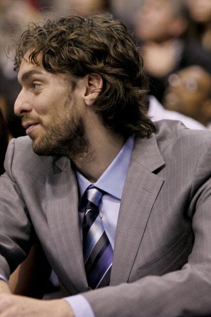 Pau Gasol, durante un <i>show</i> este fin de semana en Dallas.