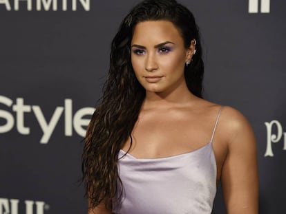 La actriz y cantante Demi Lovato en los premios InStyle, en octubre de 2017. 