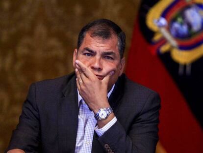 El presidente de Ecuador Rafael Correa.