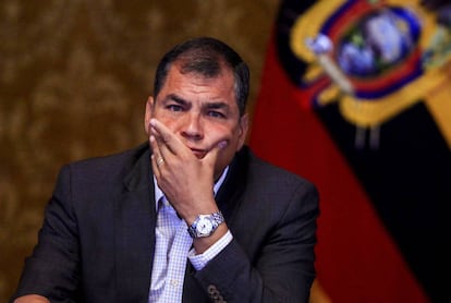 El presidente de Ecuador Rafael Correa.