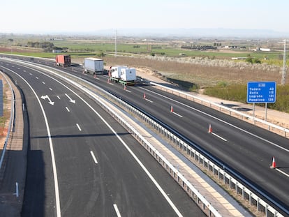 Un tramo de la autovía A-68, también conocida como autovía del Ebro.