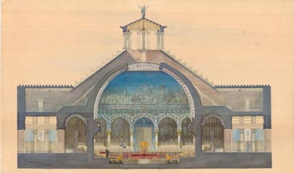 Projecte de revàlida d’un paranimf que va presentar Gaudí el 1877 a l’Escola Superior d’Arquitectura de Barcelona.
 